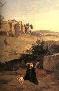  Jean Baptiste Camille  Corot Hagar in the Wilderness oil painting reproduction